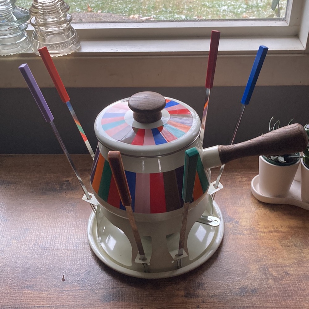 Vintage San Remo fondue set